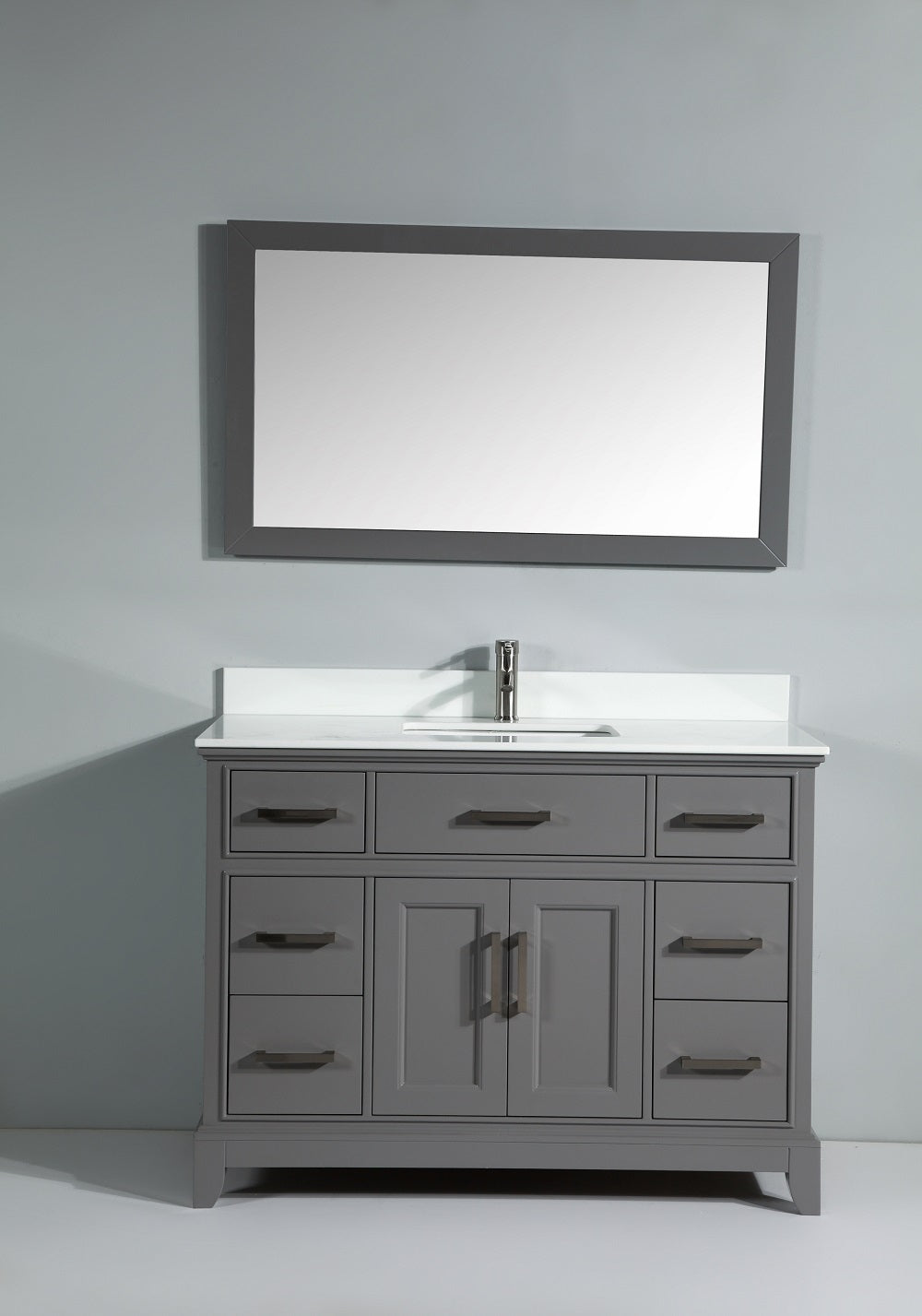 Vanity Art - Noble 48" Single Sink Bathroom Vanity Set with Sink and Mirror