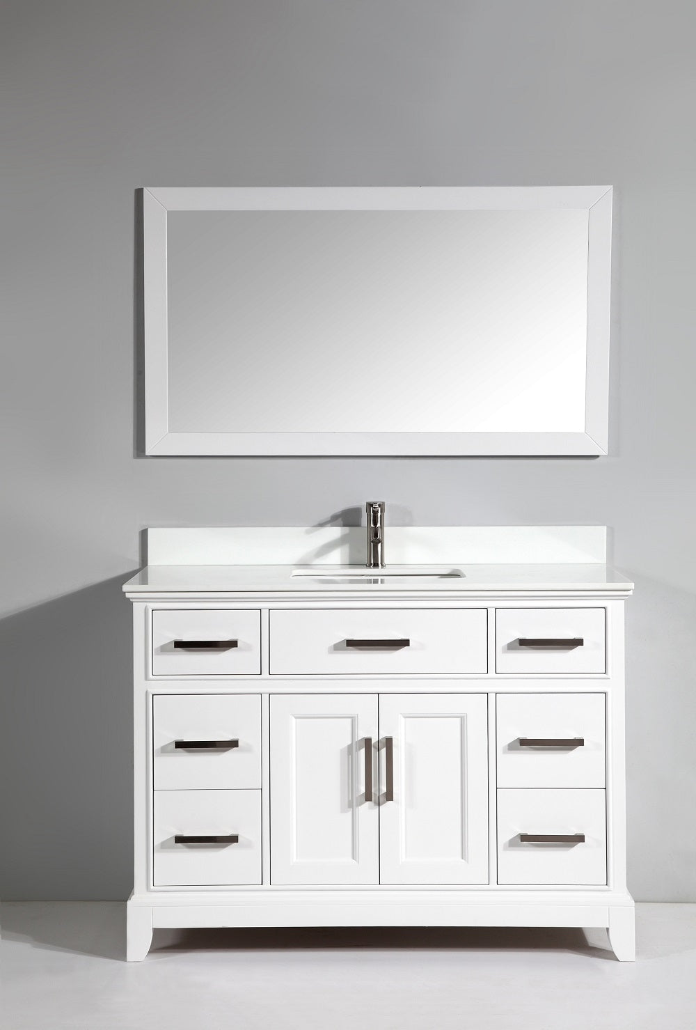 Vanity Art - Noble 48" Single Sink Bathroom Vanity Set with Sink and Mirror