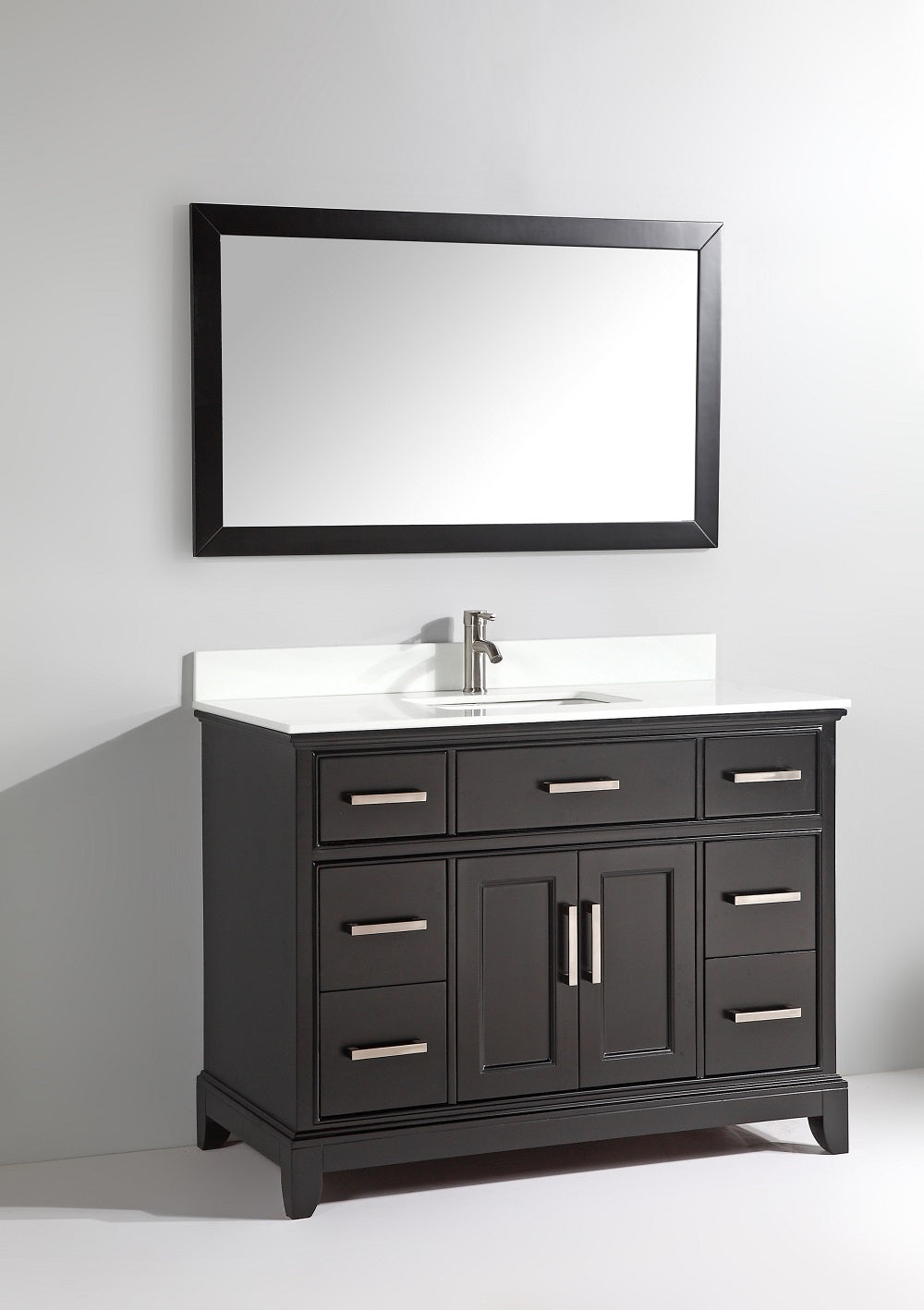 Vanity Art - Noble 60" Single Sink Bathroom Vanity Set with Sink and Mirror