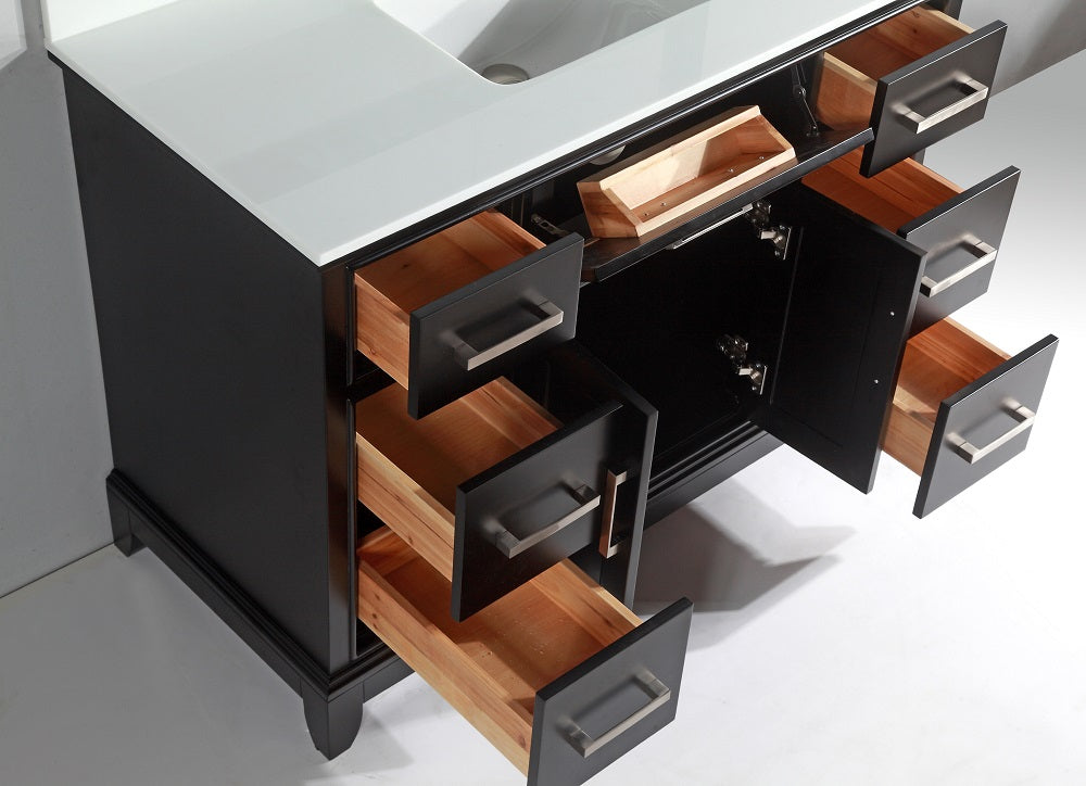 Vanity Art - Noble 60" Single Sink Bathroom Vanity Set with Sink and Mirror