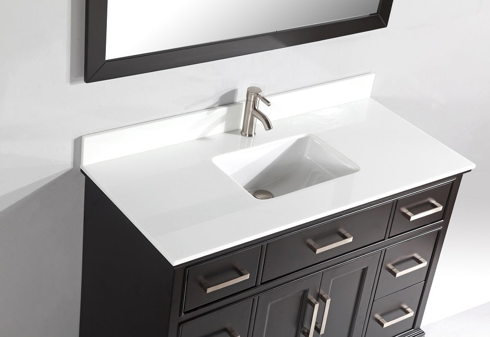 Vanity Art - Noble 60" Single Sink Bathroom Vanity Set with Sink and Mirror