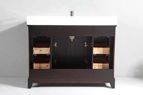 Vanity Art - Noble 60" Single Sink Bathroom Vanity Set with Sink and Mirror