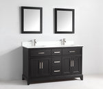 Vanity Art - Noble 72" Double Sink Bathroom Vanity Set with Sink and Mirrors