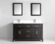 Vanity Art - Noble 72" Double Sink Bathroom Vanity Set with Sink and Mirrors