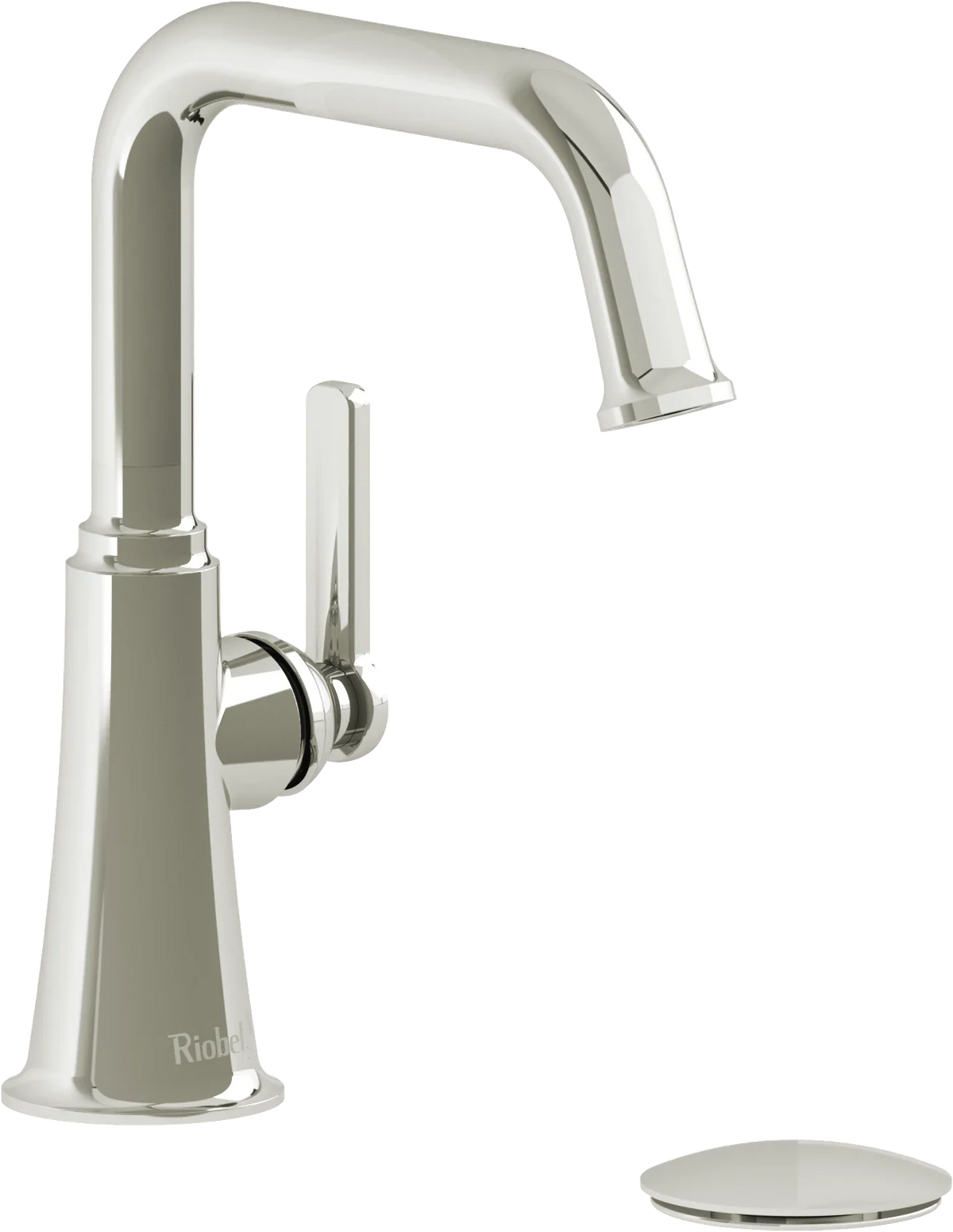 Riobel Momenti Single-Hole Bathroom Faucet with Square Spout