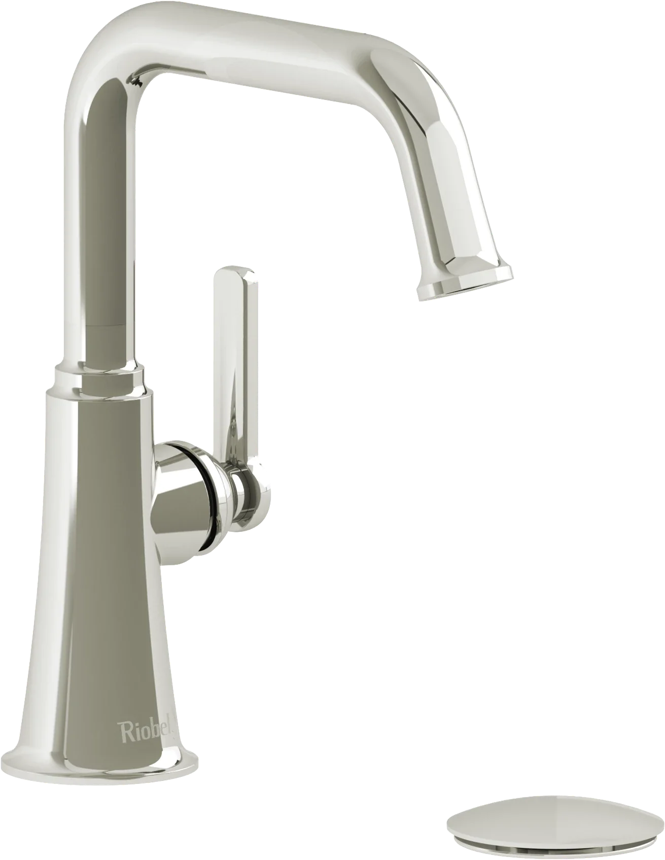 Riobel Momenti Single-Hole Bathroom Faucet with Square Spout