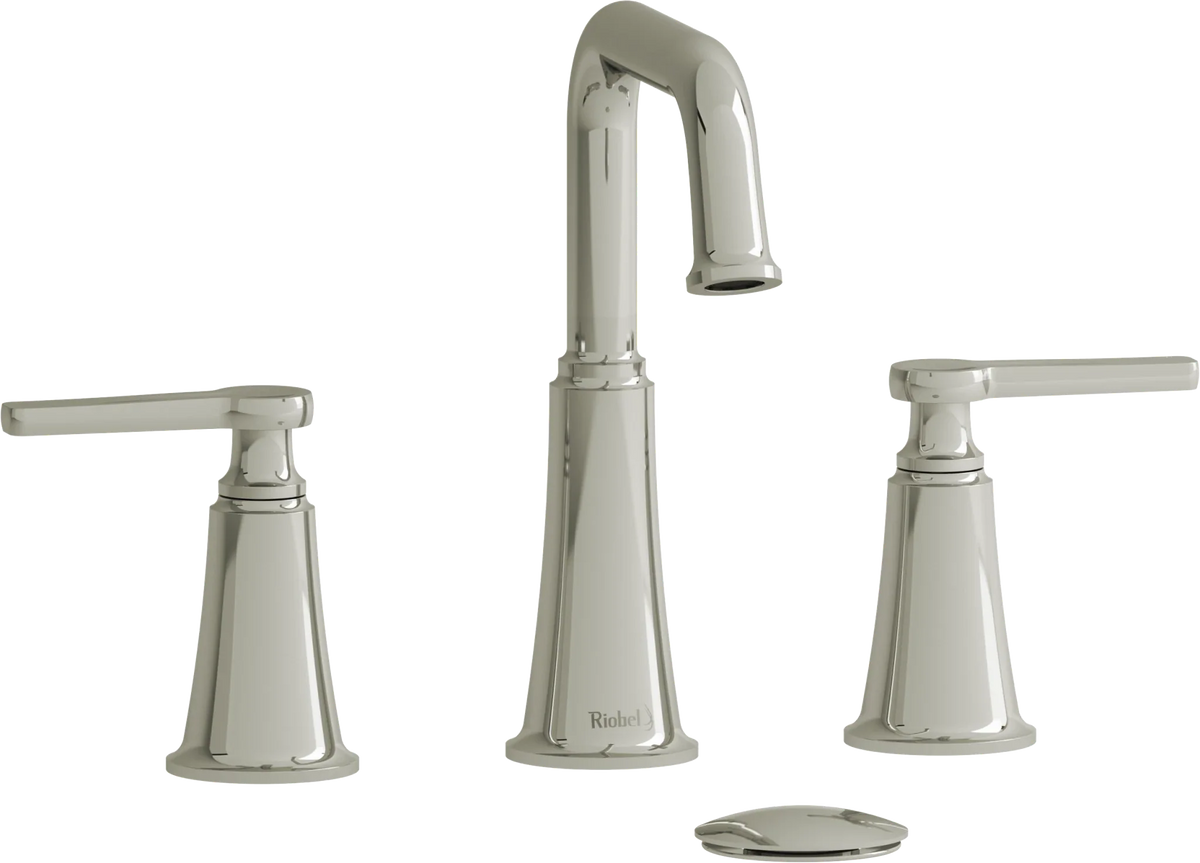Riobel Momenti 8-Inch Widespread Bathroom Faucet with Square Spout