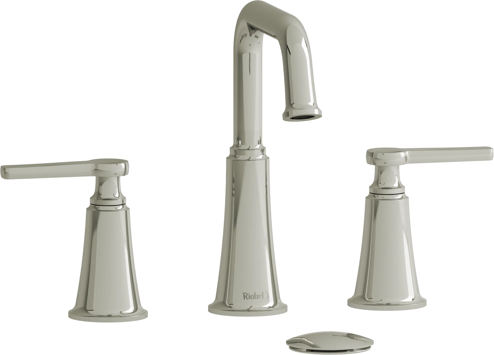 Riobel Momenti 8-Inch Widespread Bathroom Faucet with Square Spout