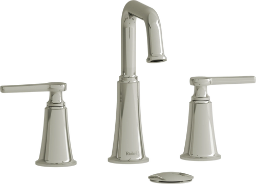 Riobel Momenti 8-Inch Widespread Bathroom Faucet with Square Spout