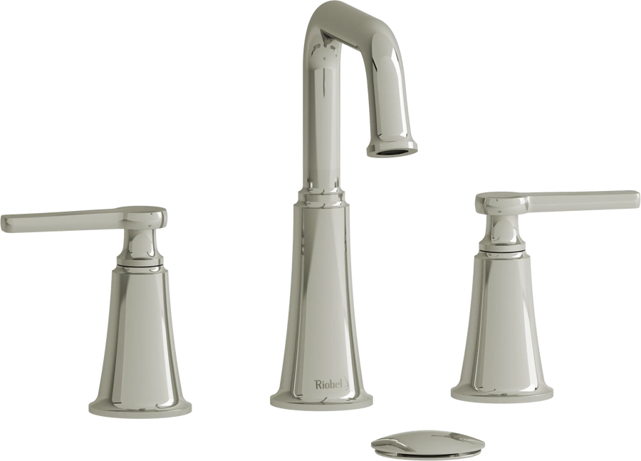 Riobel Momenti 8-Inch Widespread Bathroom Faucet with Square Spout