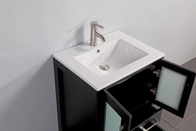 Vanity Art - Westmount 24" Single Sink Bathroom Vanity Set with Sink and Mirror
