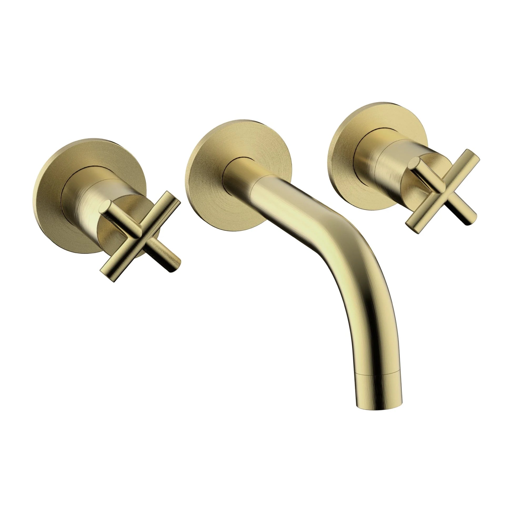 Royale Brushed 2-Handle Wall Mounted Faucet