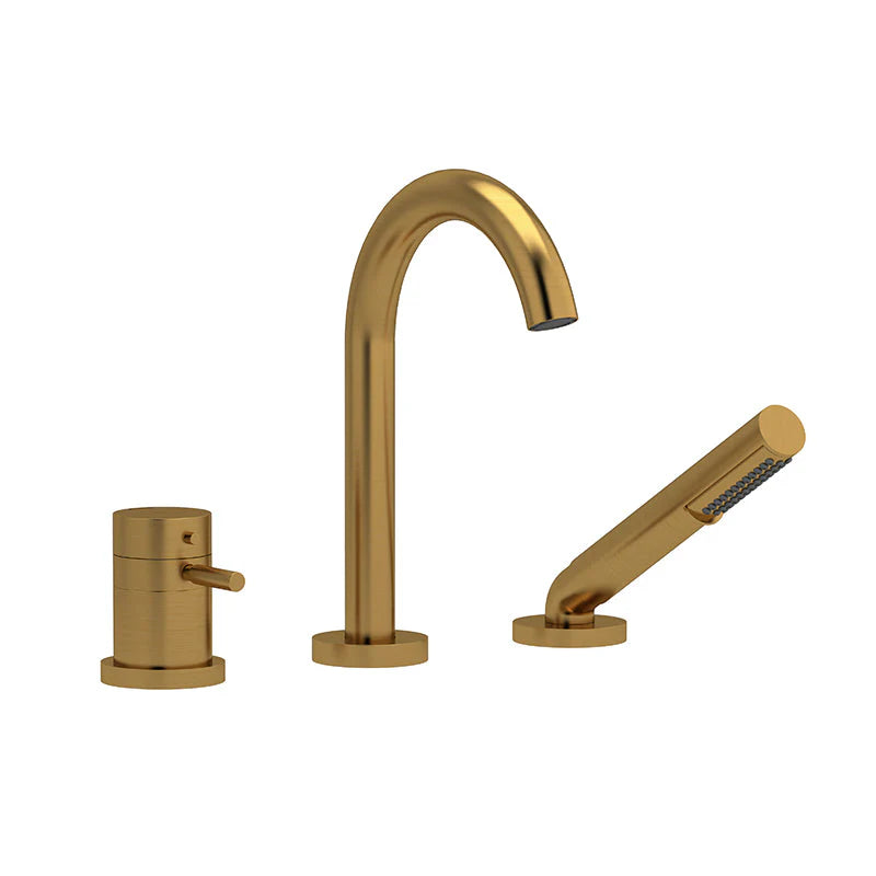 Riobel Riu 3-Piece Deck-Mount Tub Filler with Hand Shower