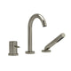 Riobel Riu 3-Piece Deck-Mount Tub Filler with Hand Shower