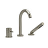 Riobel Riu 3-Piece Deck-Mount Tub Filler with Hand Shower