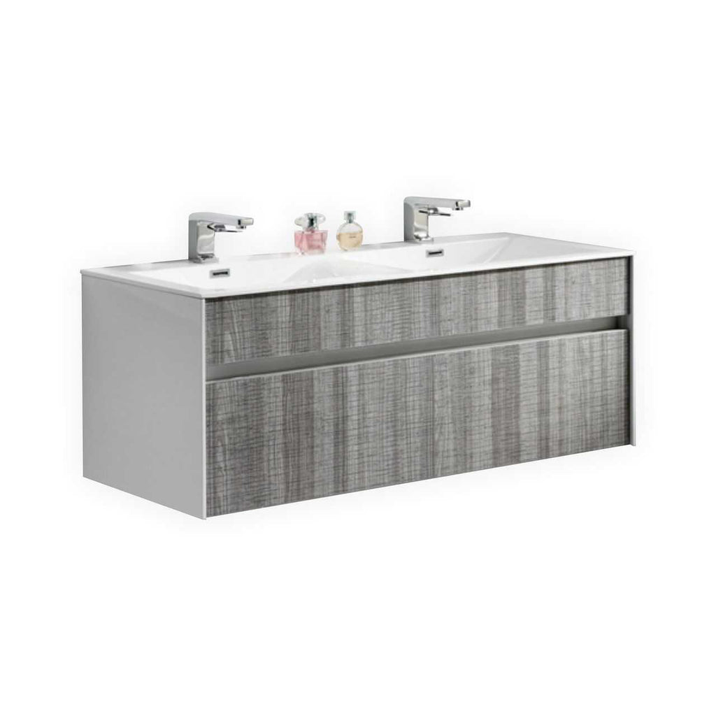 Fitto – Wall Mount Modern Bathroom Vanity 48″ Double Sink