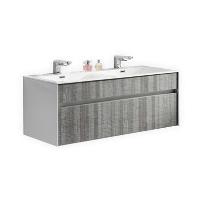 Fitto – Wall Mount Modern Bathroom Vanity 48″ Double Sink