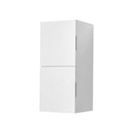 Bliss 12″ Wide by 28″ High Linen Side Cabinet With Two Doors in Gloss White Finish