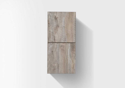 Bliss 12″ Wide by 28″ High Linen Side Cabinet With Two Doors in Walnut Finish