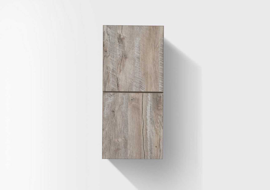 Bliss 12″ Wide by 28″ High Linen Side Cabinet With Two Doors in Walnut Finish