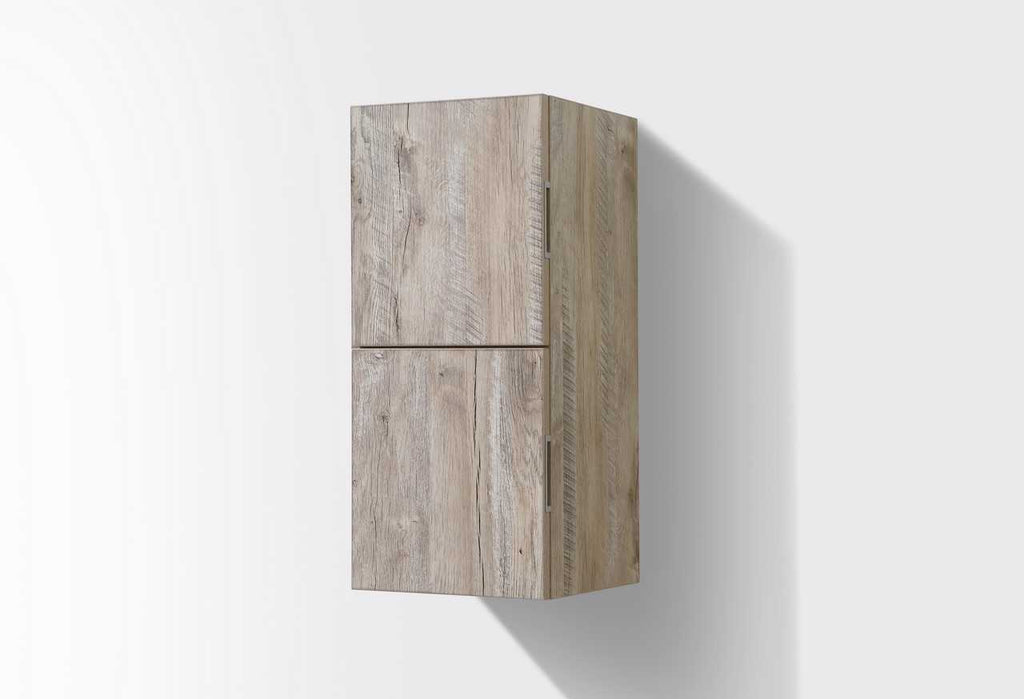 Bliss 12″ Wide by 28″ High Linen Side Cabinet With Two Doors in Nature Wood Finish - [Cloned #13220] - [Cloned #16101]