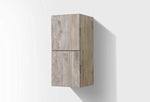 Bliss 12″ Wide by 28″ High Linen Side Cabinet With Two Doors in Nature Wood Finish