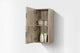 Bliss 12″ Wide by 28″ High Linen Side Cabinet With Two Doors in Walnut Finish
