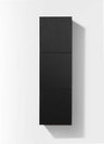 Bliss 18″ Wide by 59″ High Linen Side Cabinet With Three Doors in Black Wood Finish