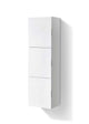 Bliss 18″ Wide by 59″ High Linen Side Cabinet With Three Doors in Gloss White Finish
