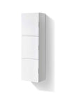 Bliss 18″ Wide by 59″ High Linen Side Cabinet With Three Doors in Gloss White Finish