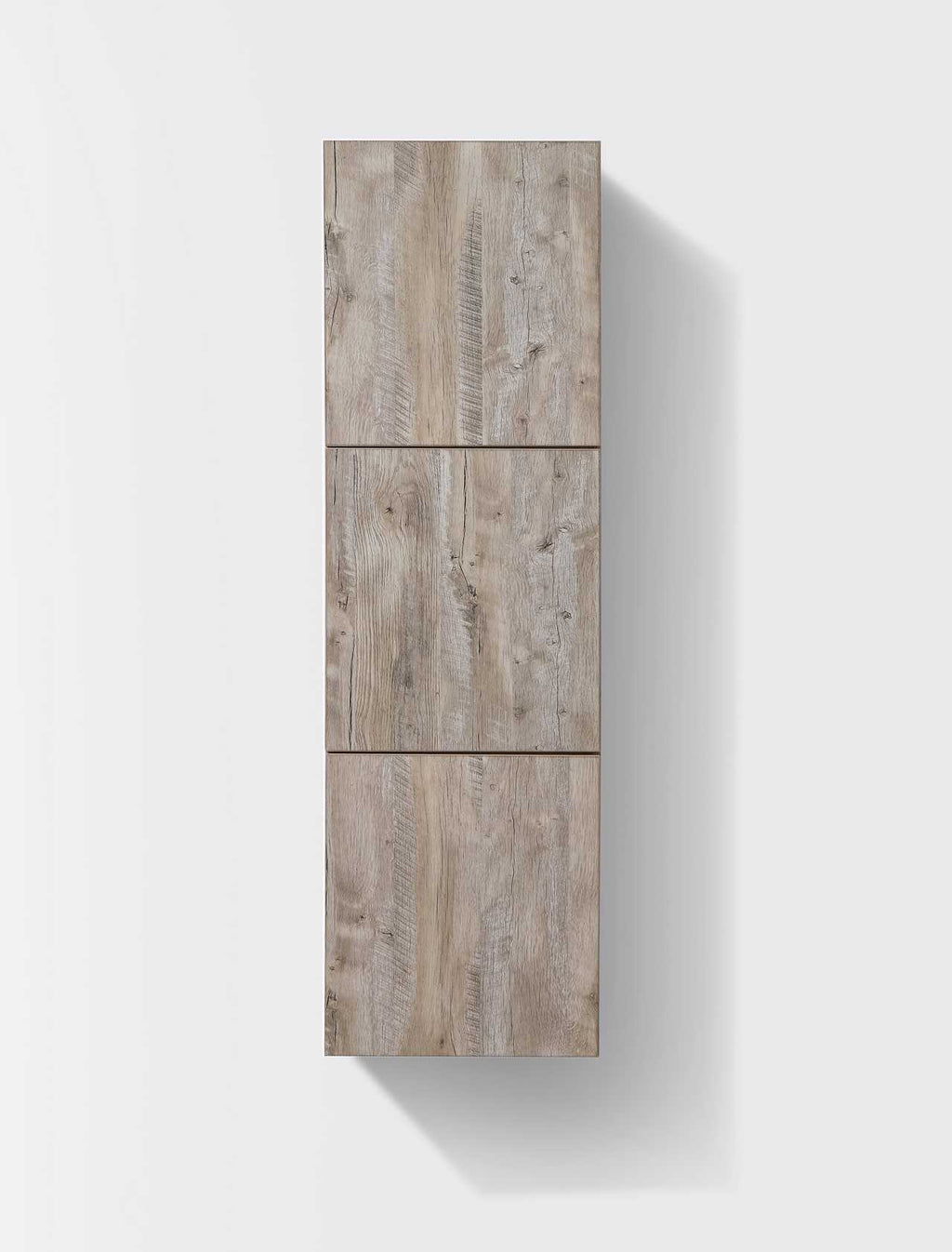 Bliss 18″ Wide by 59″ High Linen Side Cabinet With Three Doors in Nature Wood Finish