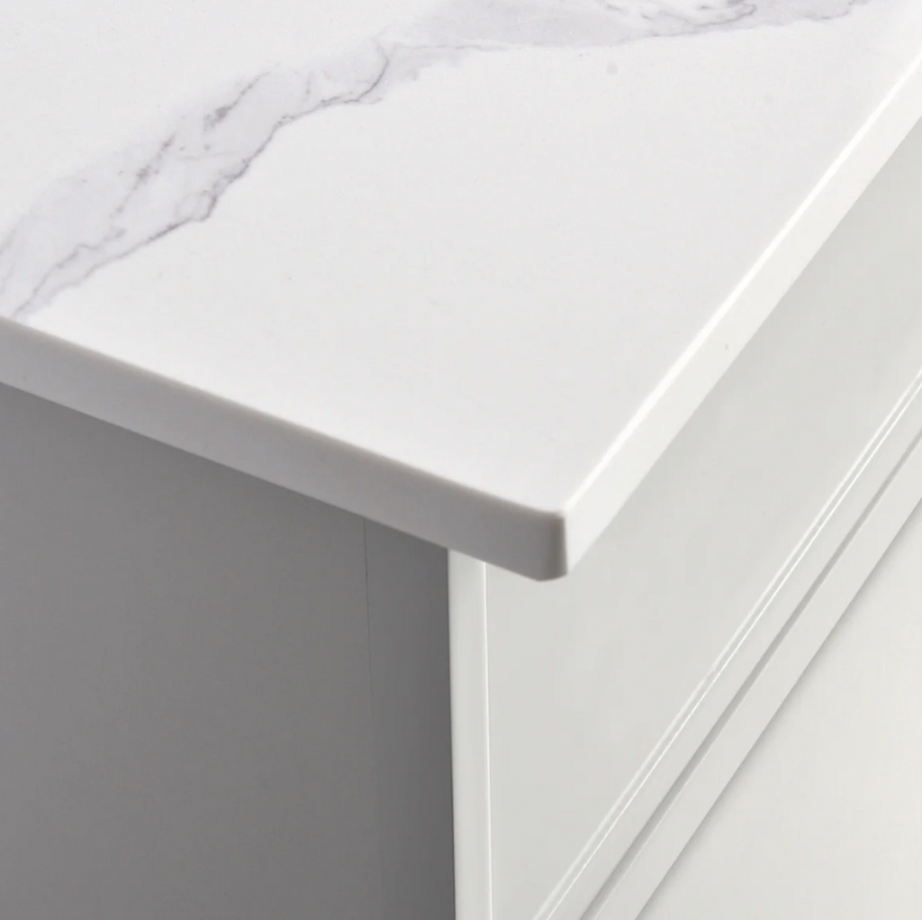 Rossi 24″ Slim Shaker Bathroom Vanity With Quartz Countertop (MDF)