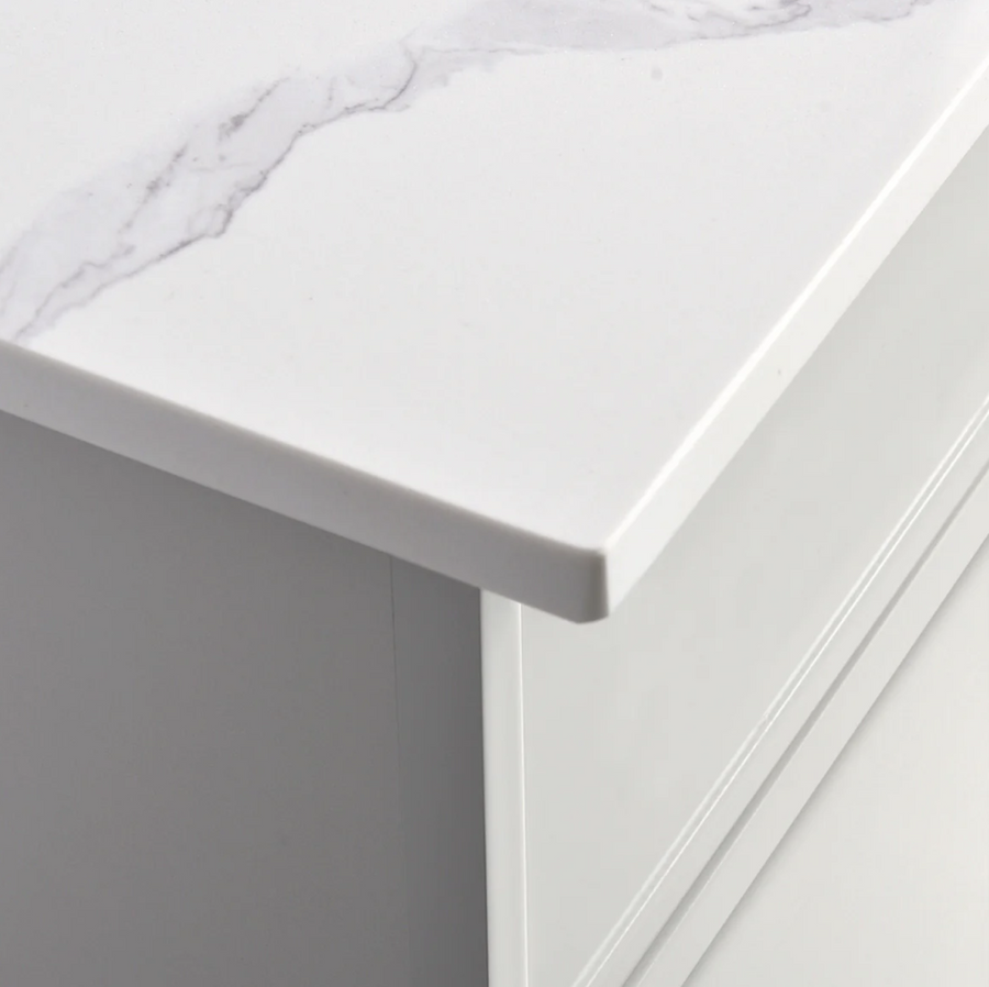 Rossi 24″ Slim Shaker Bathroom Vanity With Quartz Countertop (MDF)