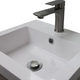 Tesoro 16" Powder Room Bathroom Vanity With Single Sink Top