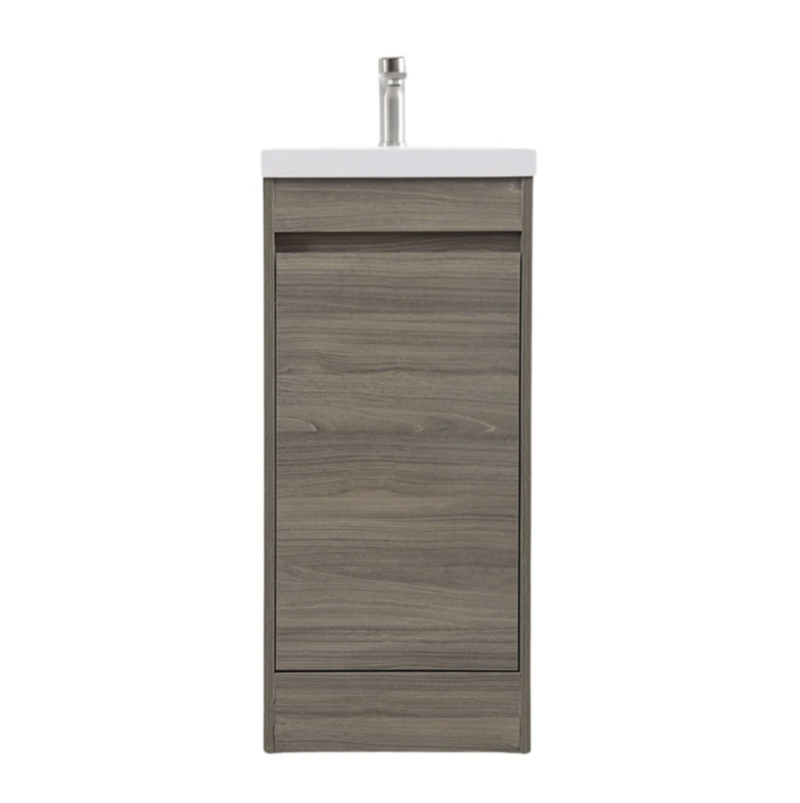 Tesoro 16" Powder Room Bathroom Vanity With Single Sink Top