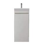 Tesoro 16" Powder Room Bathroom Vanity With Single Sink Top