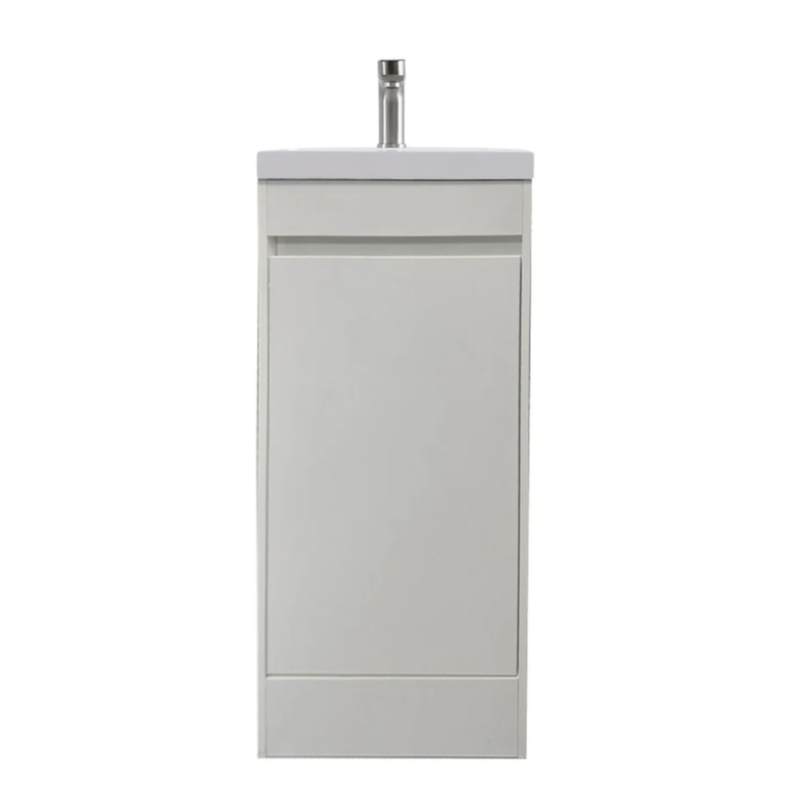 Tesoro 16" Powder Room Bathroom Vanity With Single Sink Top