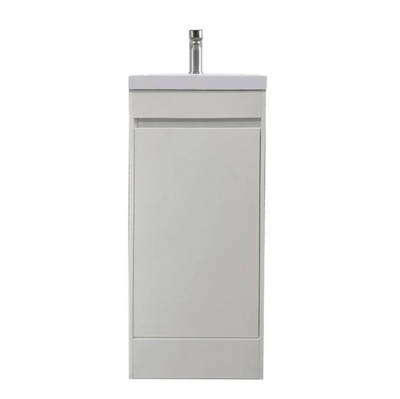 Tesoro 16" Powder Room Bathroom Vanity With Single Sink Top