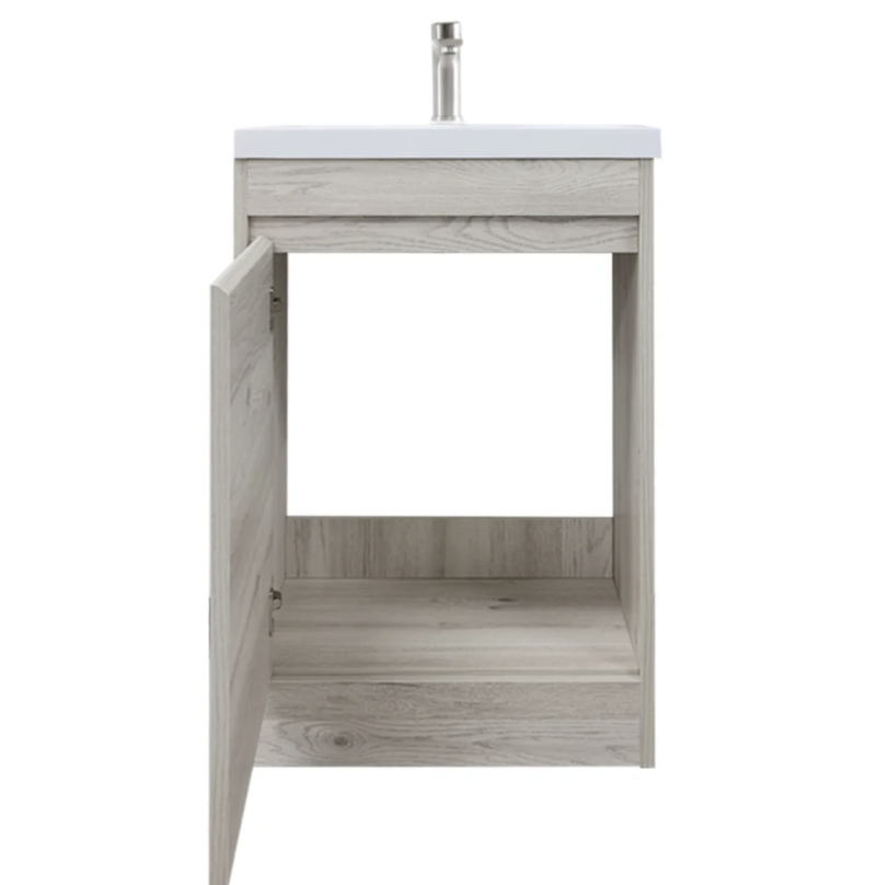 Tesoro 20" Powder Room Bathroom Vanity With Single Sink Top