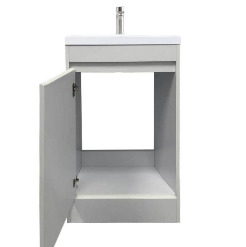 Tesoro 20" Powder Room Bathroom Vanity With Single Sink Top