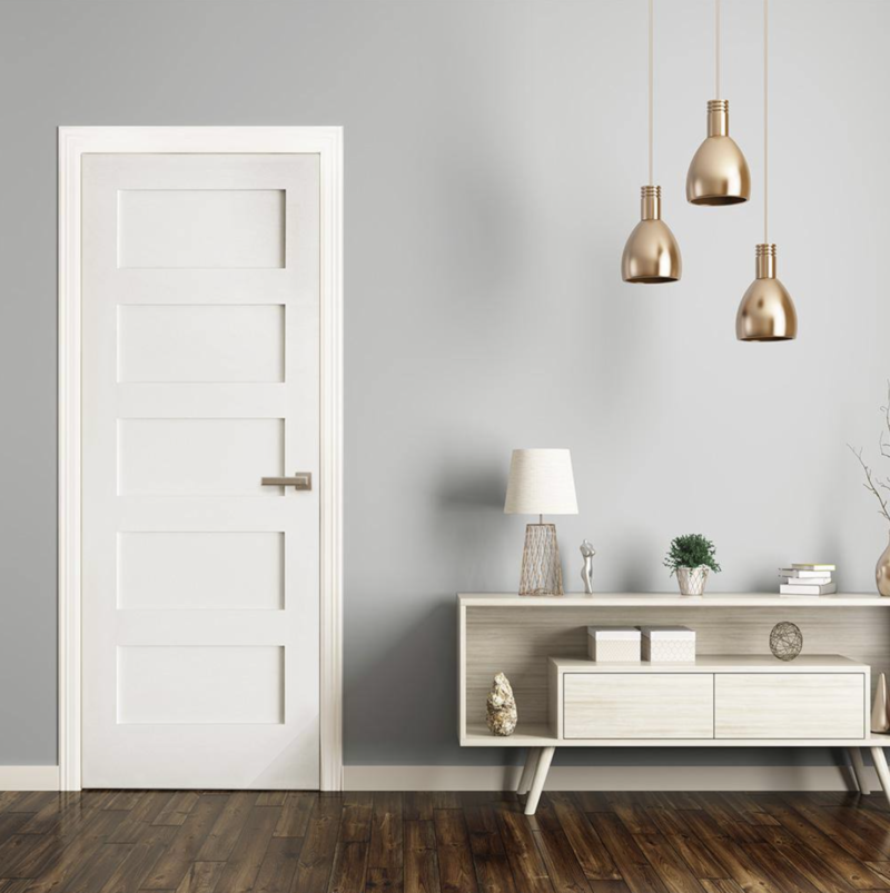 Shaker 5-Panel 24-inch x 80-inch x 1-3/8-inch Solid Core Interior Door