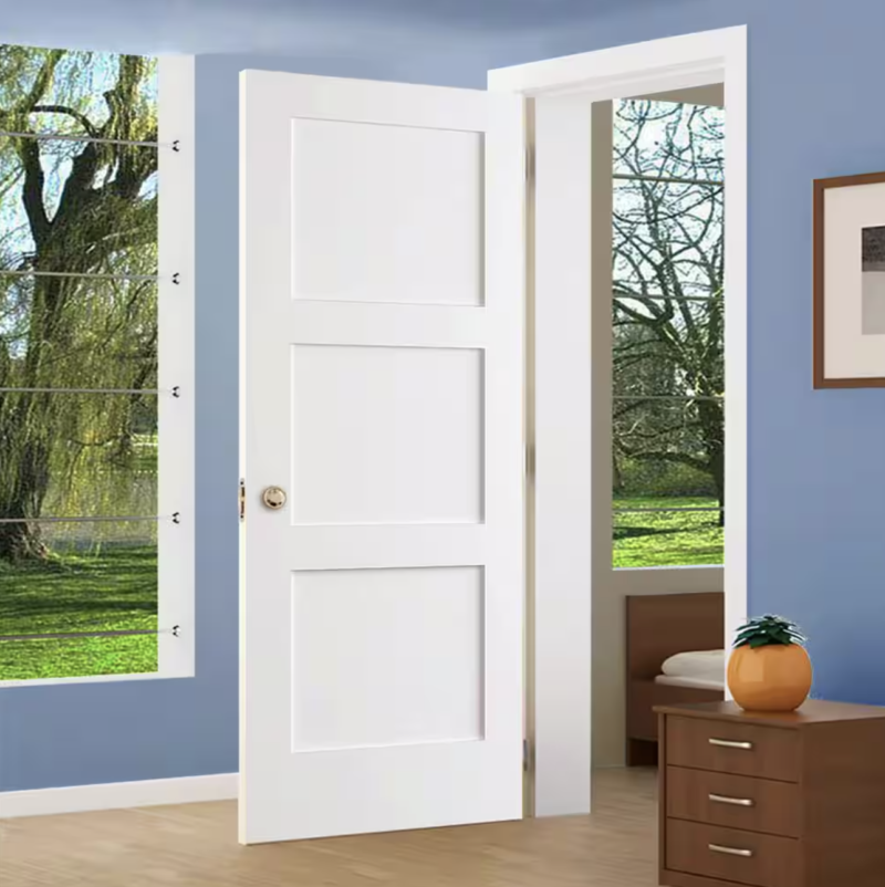 Shaker 3-Panel Solid Door (Pre-Hung)-80"
