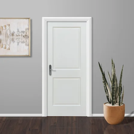 2-Panel Smooth Hollow Door Raised