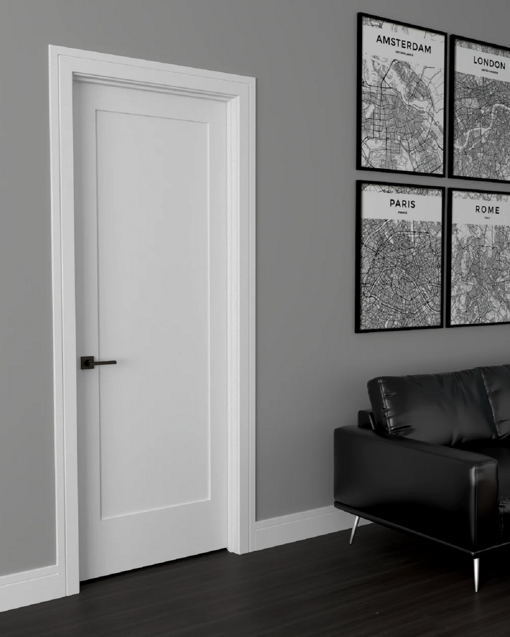 Shaker 1-Panel 20-inch x 80-inch x 1-3/8-inch Solid Core Interior Door