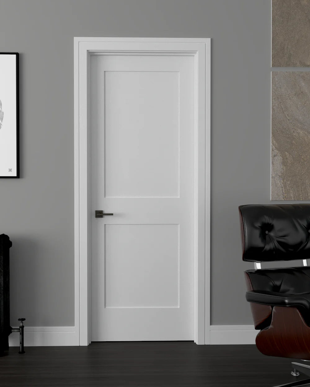 Shaker 2-Panel 26-inch x 80-inch x 1-3/8-inch Solid Core Interior Door