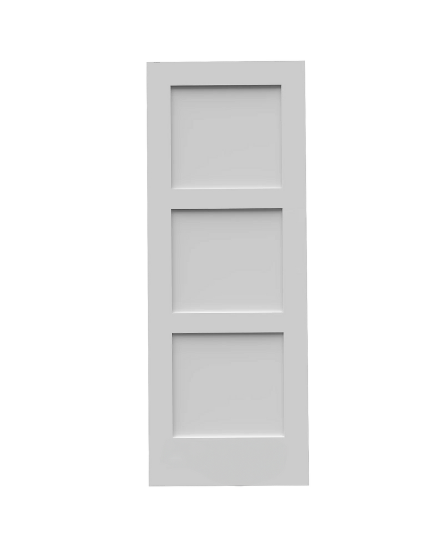 Shaker 3-Panel Solid Core Interior Door 16-inch x 80-inch x 1-3/8-inch