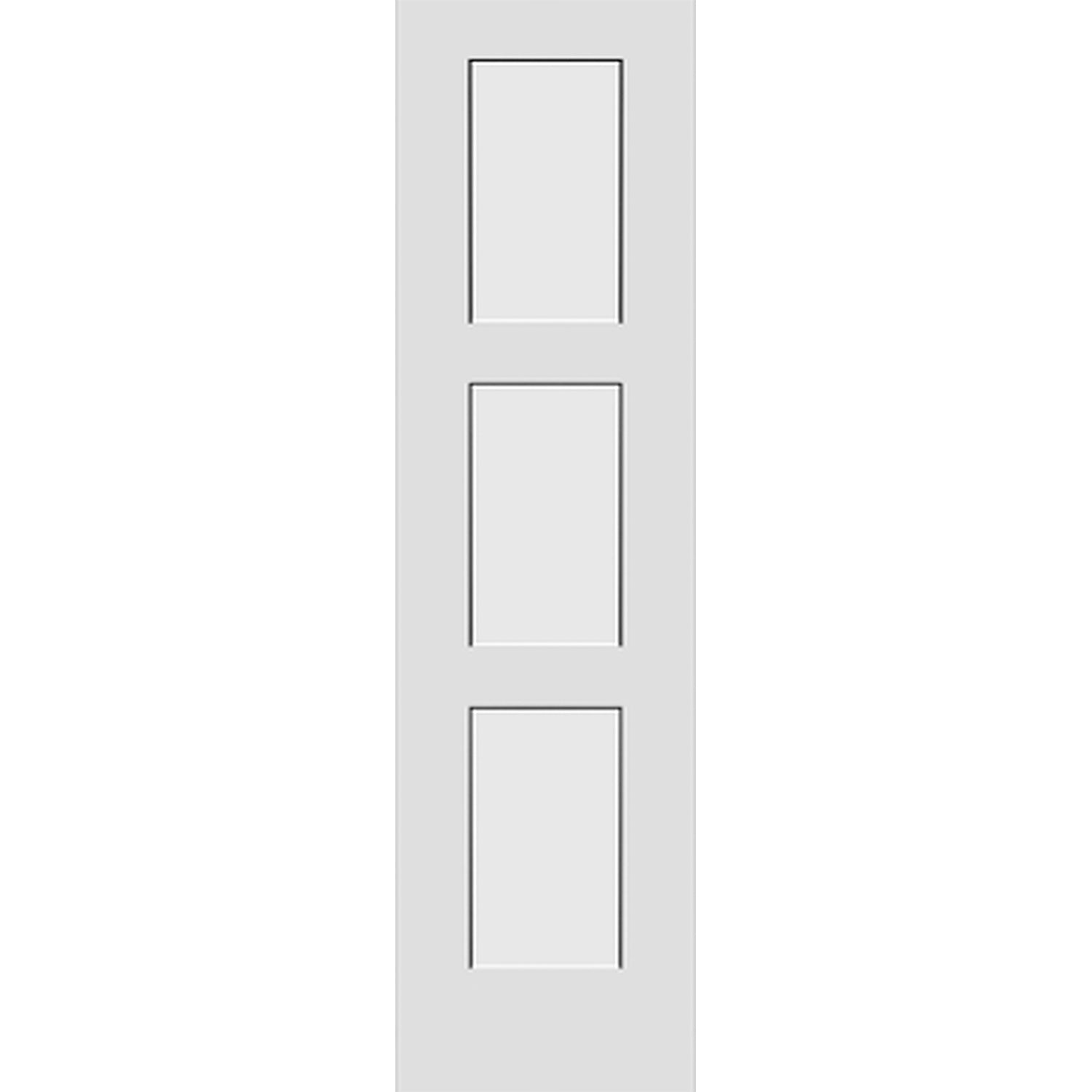 Shaker 3-Panel 22-inch x 80-inch x 1-3/8-inch Solid Core Interior Door