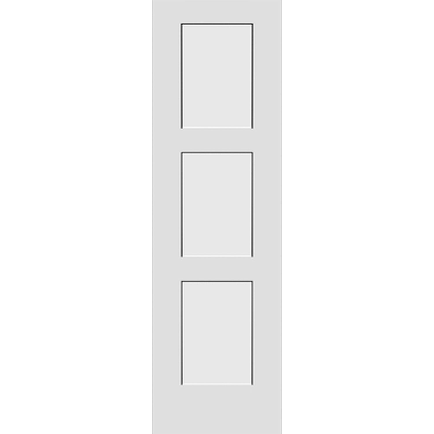 Shaker 3-Panel 24-inch x 80-inch x 1-3/8-inch Solid Core Interior Door