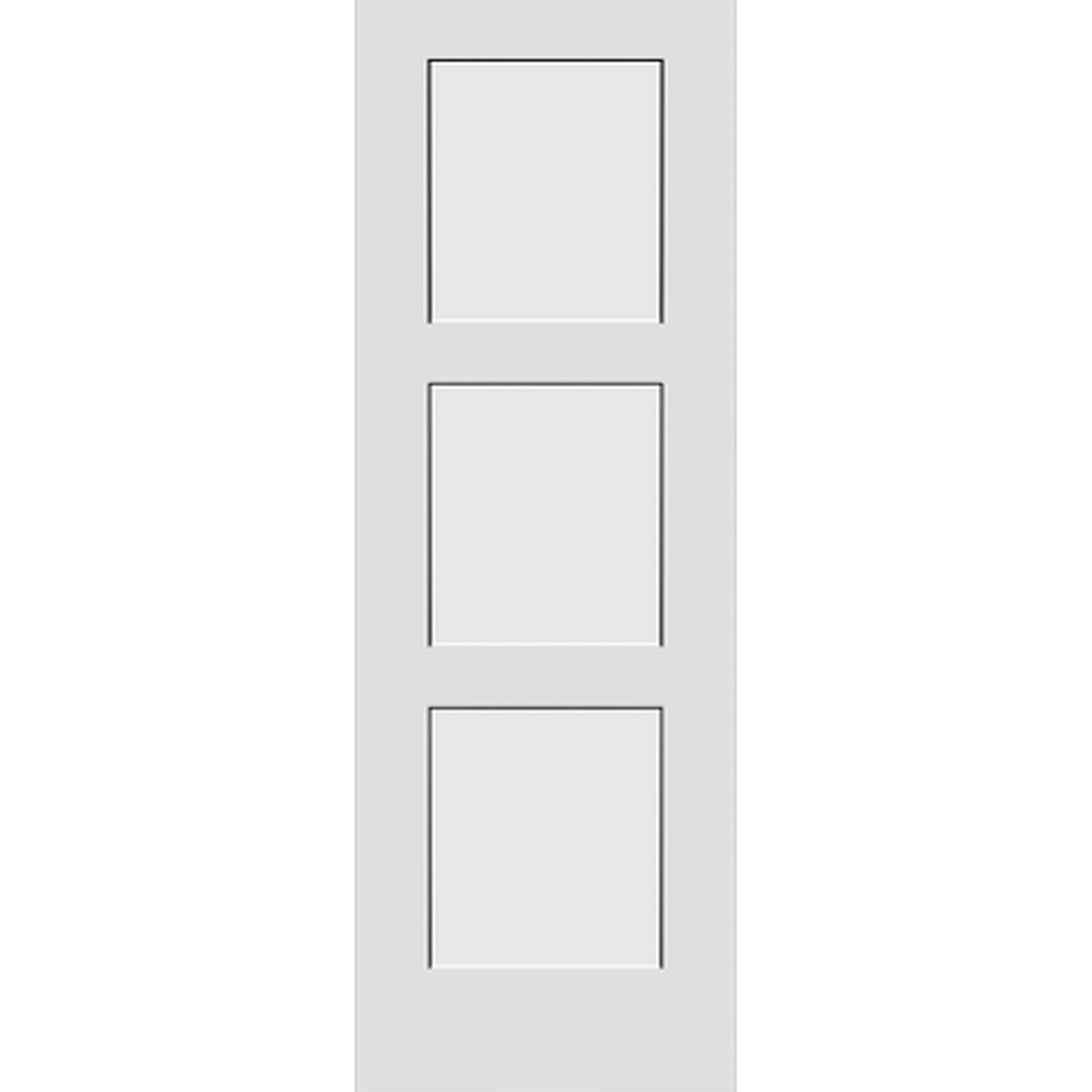 Shaker 3-Panel 28-inch x 80-inch x 1-3/8-inch Solid Core Interior Door