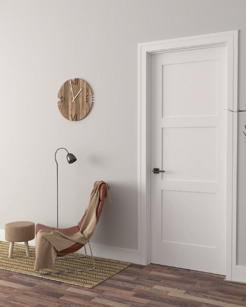 Shaker 3-Panel 18-inch x 80-inch x 1-3/8-inch Solid Core Interior Door